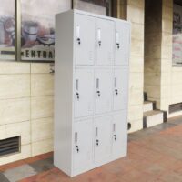 9-Locker steel office cabinet - Image 2