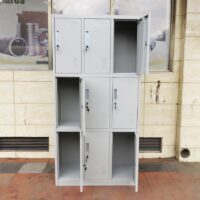 9 locker steel office cabinet - Image 3