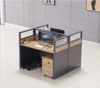 Two way modular workstation (Brown) - Image 2