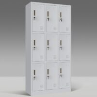 9-Locker steel office cabinet - Image 3