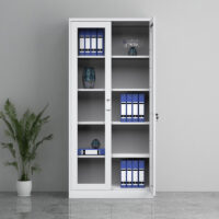 2-Door full-glass metallic office cabinet - Image 8