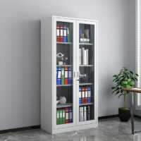 2-Door full-glass metallic office cabinet - Image 6