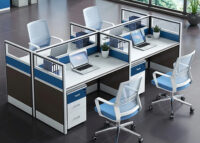 Four way modular office workstation - Image 4