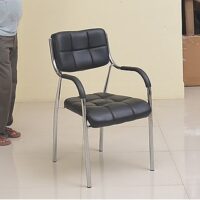 Catalina office guest chair with an ergonomic design, cushioned seat, and a sleek, modern frame for comfortable seating in offices and reception areas.