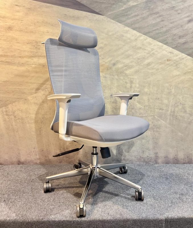 Orthopedic high-back office seat