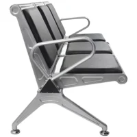 Heavy-duty 3-link padded office bench - Image 6