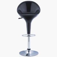 Adjustable swivel barstool (Black) - Image 2
