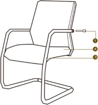 Office visitor's chair - Image 3