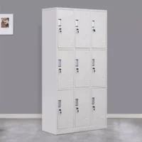 9 Locker steel office cabinet - Image 3