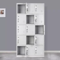 9 Locker steel office cabinet - Image 2