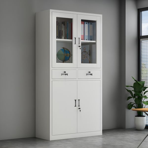 600x600-17-1.jpg Modern Grey Metal Locking Filing Cabinet - Image 1