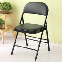 Clark Metal Folding Chair (Black) - Image 4