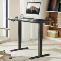 Black Height adjustable electric desk - Image 4