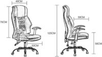 Generic orthopedic leather office seat - Image 4