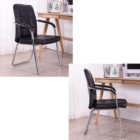 Leather conference visitor's chair - Image 3
