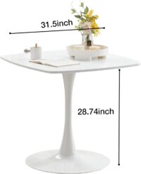 4-Seater white eames dining set - Image 5