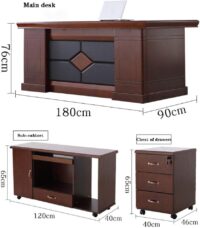 L-shaped 1800mm executive table - Image 5