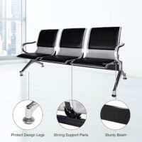 3-Seat Reception Waiting Room Bench - Image 3