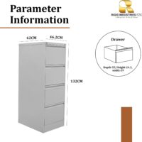4-Drawer Office Cabinet - Image 6