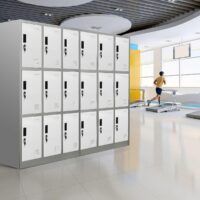 9 Locker steel office cabinet