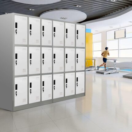 9 Locker steel office cabinet