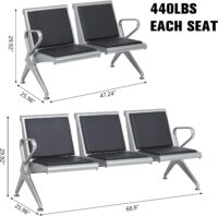 3-Link Reception office bench - Image 2