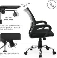 Clerical ergonomic mesh-back office chair - Image 4