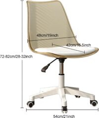 Swivel eames plastic white chair - Image 5