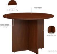 4-Seater Round Meeting Table - Image 4