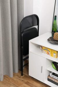 Clark Metal Folding Chair (Black) - Image 3