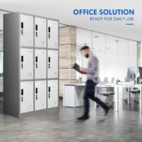 9 Locker steel office cabinet - Image 2