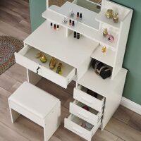 Vanity Dressing Table -White - Image 4