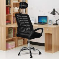 High-back headrest executive office chair