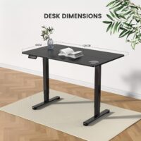 Black Height adjustable electric desk - Image 5