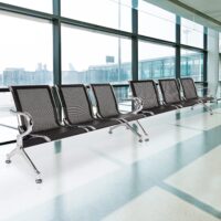 3-Link metallic waiting bench - Image 2