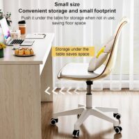 Swivel eames plastic white chair - Image 2