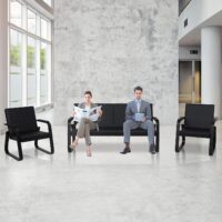 Kinsuite 5-Seat Reception Sofa (Leather) - Image 3