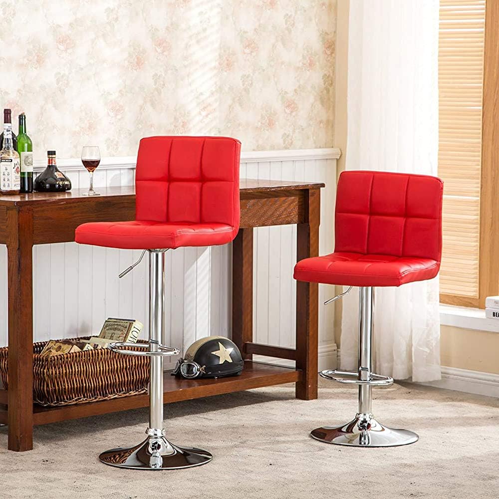 71k9XIcf2L._AC_SL1000_.jpg Height Adjustable Counter Stool Barstools Dining Chair - Image 1