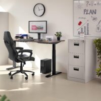 3-Drawers metallic filling cabinet