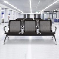 3-Link metallic waiting bench - Image 4