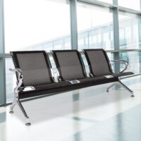 3-Link metallic waiting bench - Image 3