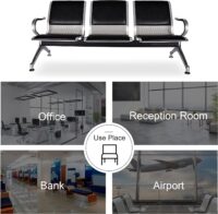 3-Seat Reception Waiting Room Bench - Image 5