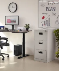 3-Drawers metallic filling cabinet - Image 4
