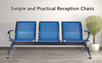 Airport three link metallic office bench - Image 5