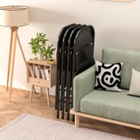 Foldable Chair, Metal Folding Chair - Image 5