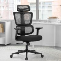 High back orthopedic office chair