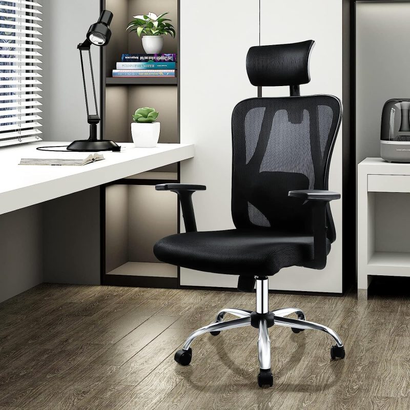 High-back orthopedic office seat