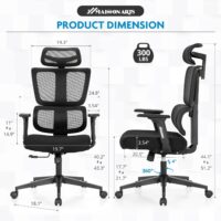 High back orthopedic office chair - Image 5