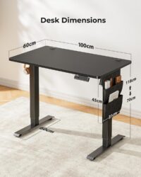 Height Adjustable 120x60cm Standing Desk - Image 5