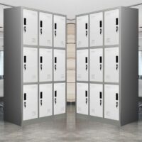 9-Locker industrial steel cabinet - Image 4